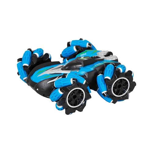 Image of PN AVAN RC Stunt Drift Car, 2.4G RC Car Independent Signal Cool Fun 360 Degree Rotation for Outdoor, High Speed 360 Degree Rotation Rechargeable Transverse Tire (Blue)