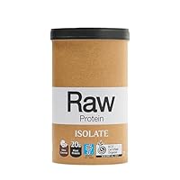 Amazonia Raw Protein Isolate Vanilla, Natural Plant-Based Protein Powder– Certified Organic, Fermented, Low FODMAP, Gluten-Free, Vegan, 21.6g Protein per Serving, 390g