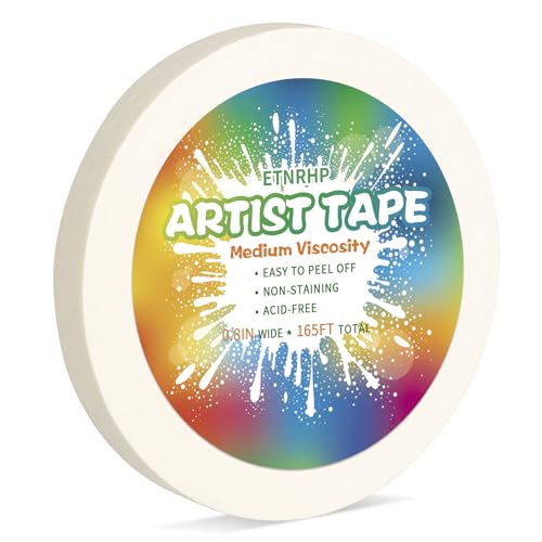ETNRHP White Art Tape Medium Tack Artist Masking...