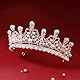 FRCOLOR Hochzeit Strass Krone Krone Mode Krone Braut Kopfschmuck Braut Krone Silber