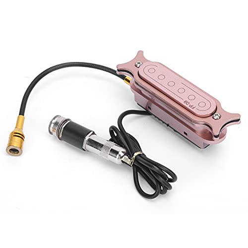 Schallloch-Rauschunterdrückung Tonabnehmer Doppelspule Akustikgitarre Instrumentenzubehör, 3.9x1x1.2in Cover