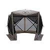 Gazelle Tents G5 5 Sided Portable Gazebo Easy Pop Up Hub Screen Tent Waterproof UV Resistant 4 Person Table Desert Sand 85 x 115 x 106 GG501DS