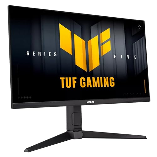 ASUS TUF Gaming VG27AQML5A, Monitor Gaming da 27" Quad HD Fast IPS (2560x1440), 0,3ms Response Time, 300Hz, G-SYNC, AMD FreeSync e ELMB SYNC, Altoparlanti, DisplayPort, HDMI e USB-C, Gaming AI, Nero - Immagine 1