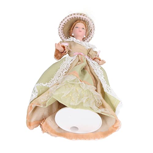 Hztyyier Personas de Porcelana en Miniatura para Casa de Muñecas, Modelo de Cerámica Realista con Soporte para Fanáticos de Casa de Muñecas