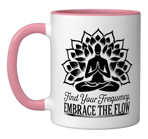 Kundalini Yoga Breathing Mug Pink/White