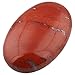 rockcloud Oval Worry Stones,Palm Pocket Energy Stone,Healing Crystal with Velvet Bag,Red Jasper