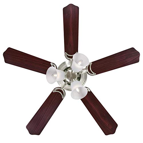 Image of Westinghouse Contempra Trio Ceiling Fan with Light, 42-Inch, Brushed Nickel