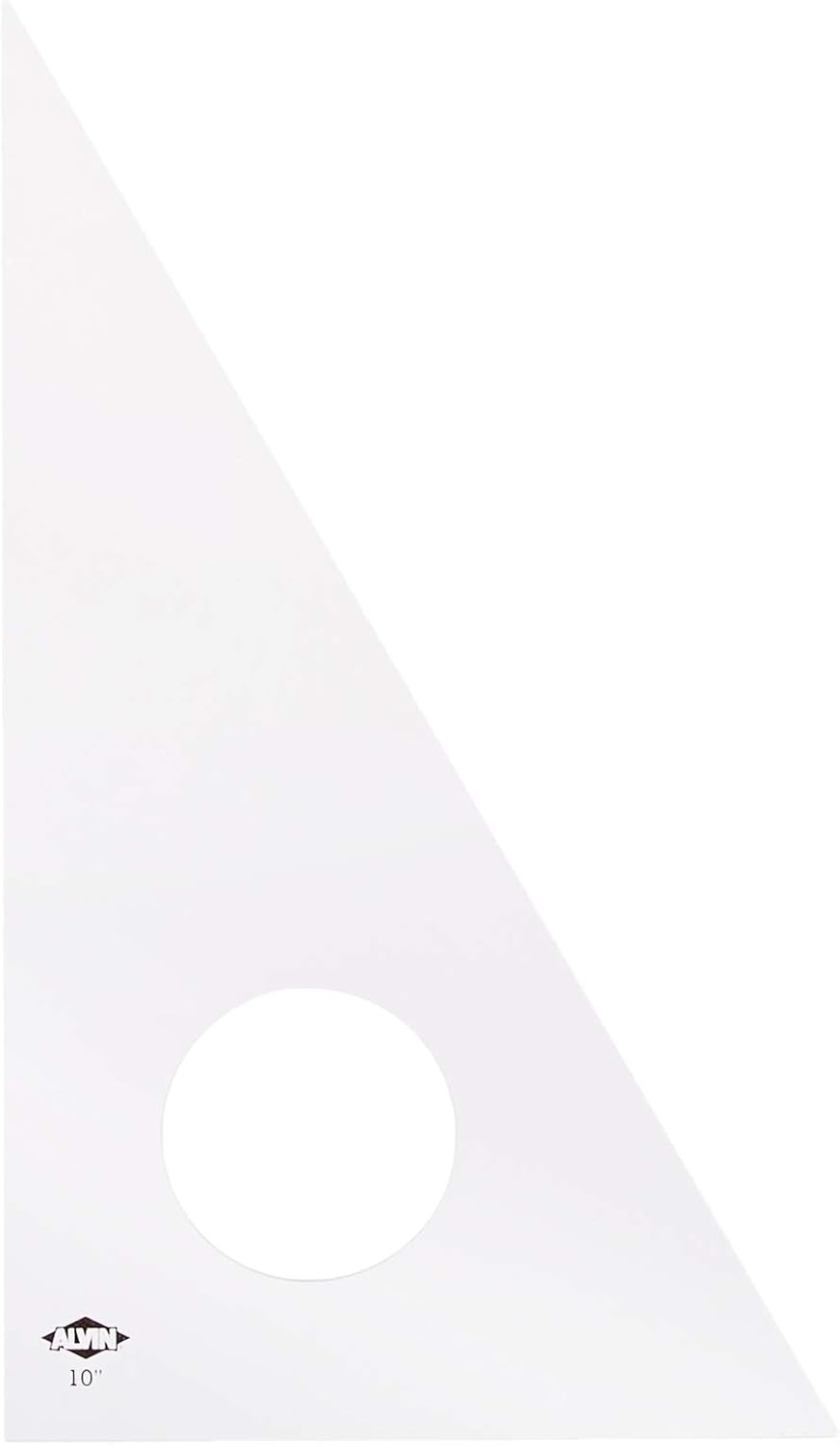 ALVIN Clear Professional Acrylic Drafting Triangle 30/60 10