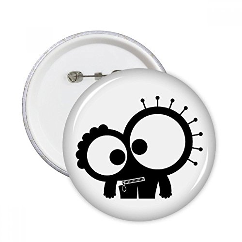 Badge alien monstre XXL pour masquer un trou ou une tache sur une veste