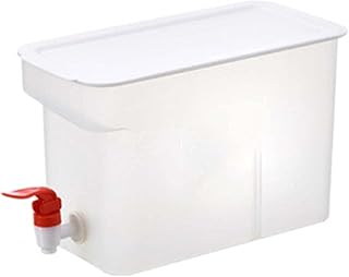 Luckxing Dozownik do napojów z kranikiem, pojemność 3,5 l, lodówka, dystrybutor wody, lodówka, butelka na owoce, lemoniadę, butelka na wodę lodową, wiadro, lodówka, czajnik, lemoniada
