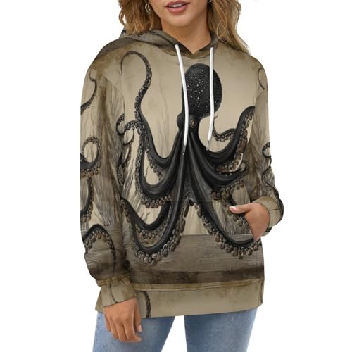 Pull à manches longues imprimé 3D de qualité aux finitions vintage médiévales - 2