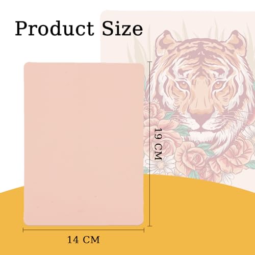 3mm Tattoo Practice Skin - PEPAX 10Pcs 19 x 14 cm Blank Fake Skin Double Sides Tattoo Skin Practice for Beginners and Artists - Image 2