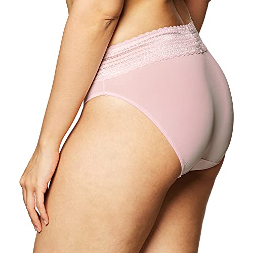 Image of Warner's Women's No Pinching, No Problem Dig-free Comfort Wait With Lace Microfiber Hipster 5609j