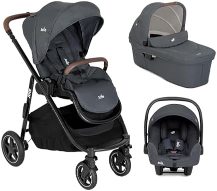 Carrinho de Bebe Moises Bebe Conforto Joie Versatrax Chumbo Moonl...