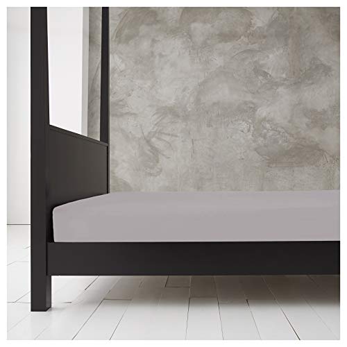 Gaveno Cavailia Super Soft Plain Dyed Diamond 4 Feet Fitted Sheet [ Small Double - Grey ]