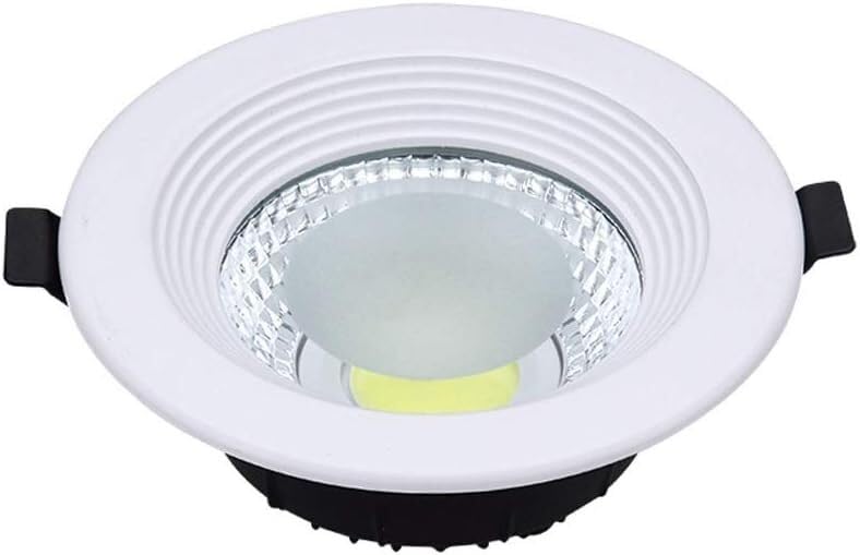 Downlight LED 10W blanc chaud 3000K encastrable sans scintillement pour salon et couloir
