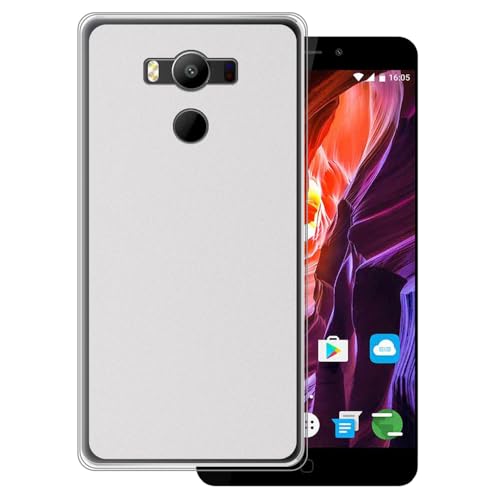 OAGELIM Hülle kompatibel mit Elephone P9000 Lite Hülle Stoßfeste TPU Weiche Flexible Schützende Handyhülle mit Kratzfestigkeit & Militärischer Fallschutz (Weiß)