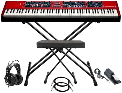 Amazon.com: Nord Stage 4 HA73 73-Key Fully-Weighted Keyboard Bundle ...
