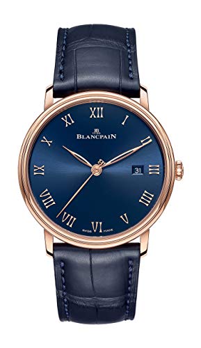 Blancpain Villeret Ultra Slim Rose Gold, Blue Dial 40mm Mens Watch 6651-3640-55B