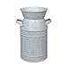 Soyizom Farm Jarrón con Acabado galvanizado Jarra de Leche de Metal Jarra Contenedor de estaño, Jarra Decorativa Florero para la Cena de la Boda Cocina Oficina Decoración de la Sala de Estar