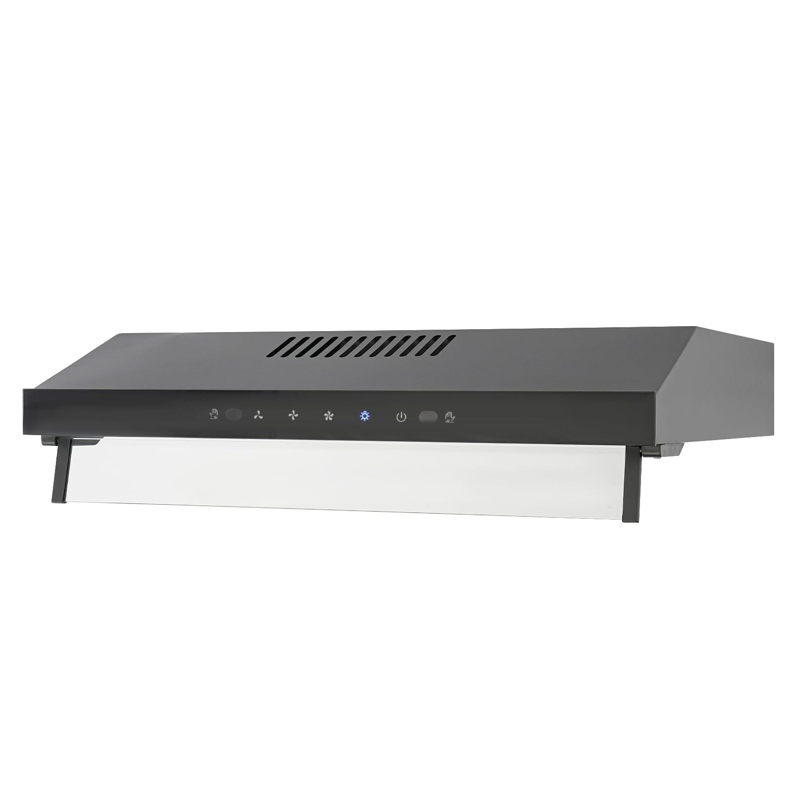 Dunstabzugshaube 60cm Touch Control Wandhaube, leise mit LED, Umluft Abluft