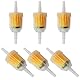 6 Stück Benzinfilter Kraftstofffilter Universal Sprit Filter 8mm 6mm,Dieselfilter,Kraftstofffilter Benzin,Flüssigkeitsfilter Benzinfilter für Rasenmäher PKW KFZ Auto Motorrad Roller Mofa Diesel Moped