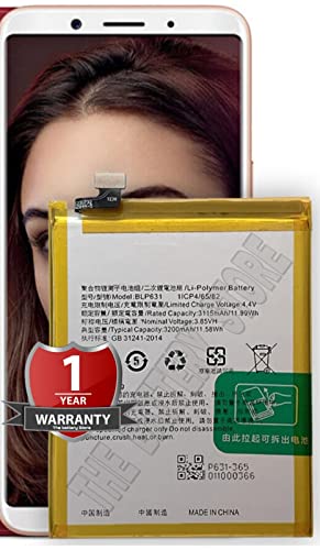 Image of THE BATTERY STORE BLP631 Original Mobile Battery for Oppo F5, Oppo F3, Oppo A77 (3200mAh) Battery with 1 Year Warranty and high Capacity Battery Backup (for BLP631)