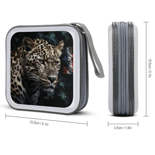 Boîtier CD/DVD de rangement moderne 40 compartiments plastique zippé voyage - 2