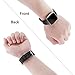 Wepro Band Compatible with Fitbit Versa 2 Bands for Women Men, Soft Band Compatible with Fitbit Versa Bands, Sport Waterproof Breathable Replacement Wristband Strap for Versa Lite, Large, Black, 1 Pack