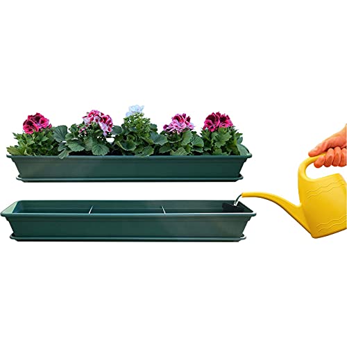 Hossi's Wholesale Blumenkasten Balkonkasten Pflanzkasten Grün mit...