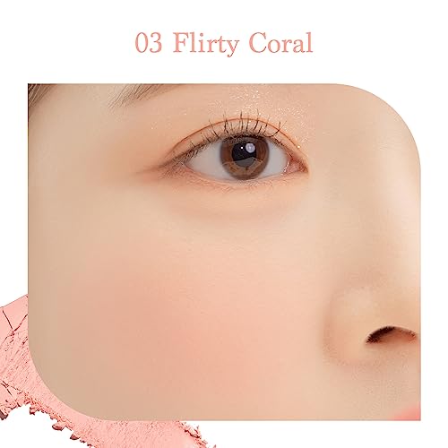 Image of Dasique Blending Mood Cheek #03 Peach Blending | 4 Blendable Shades | Pressed Powder Blush Palette for Cheeks | Silky & Soft Blur Finish | Lightweight Blush for Cheeks | Korean Makeup | Vegan