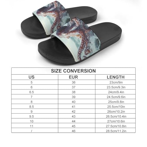 Octopus House Sandals Slip On Bathroom Slippers Beach Summer Shoes for Men Women2