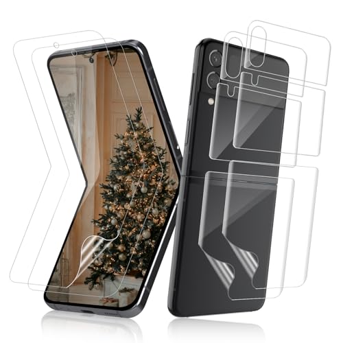 Carantee 2+2 Stück TPU Schutzfolie für Panzerglas für Samsung Galaxy Z Flip 3 5G HD Kristallklar Fingerabdruck Kompatibel Samsung Z Flip 3 Folie Ultradünn Self-Healing Dauerhaft Flip 3 Handyfolie