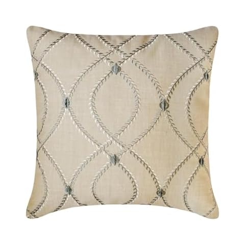 HomeCentric Juliette Beige Cushion Covers Pack of 2 Cover