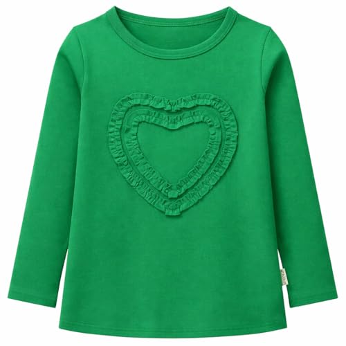 Image of Girls' Heart-Shaped Long Sleeve T-Shirt