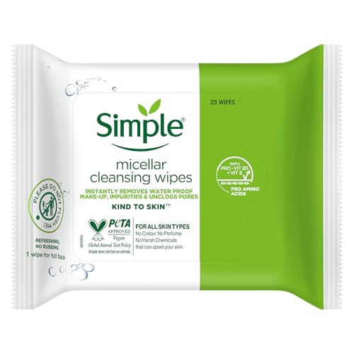 Simple Kind To Skin Micellar Cleansing Wipes 25 Wipes