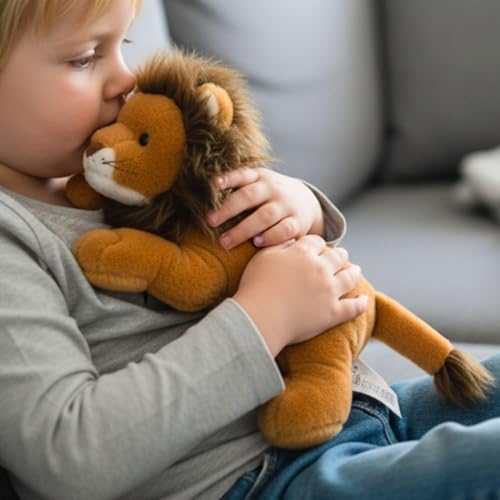 Image of Tickles Cute Lion Soft Stuffed Plush Jungle Animal Toy for Kids Boys & Girls Birthday Gift (Color: Brown Size: 35 cm)