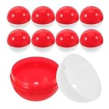 Alipis 50 PCS Gumball Vending Machine Capsules: 2 Inch Empty Round Capsules Bulk - Plastic Containers for Prizes Party Favors DIY Craft Supplies
