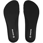 ISQFIQ Wide Insoles for Garden Clogs, Breathable and Anti Odour Innersoles, Comfort Inserts for Croc Shoes, Thin Replacement Insole for Women Men Black UK9