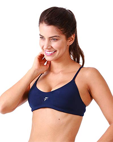 Top Para Natação Com Compressão Fabíola Molina Mulheres P Marinho