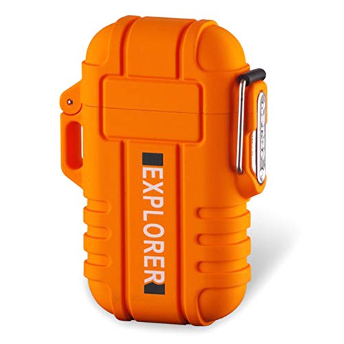 Yeleo Trosetry Mechero, Dual ARC Lighter, USB Recargable, sin Llama, Resistente al Agua, Plasma de mechero, acoplador de Fuego Starter para Senderismo, Viajes, Cocina de Gas, Barbacoa