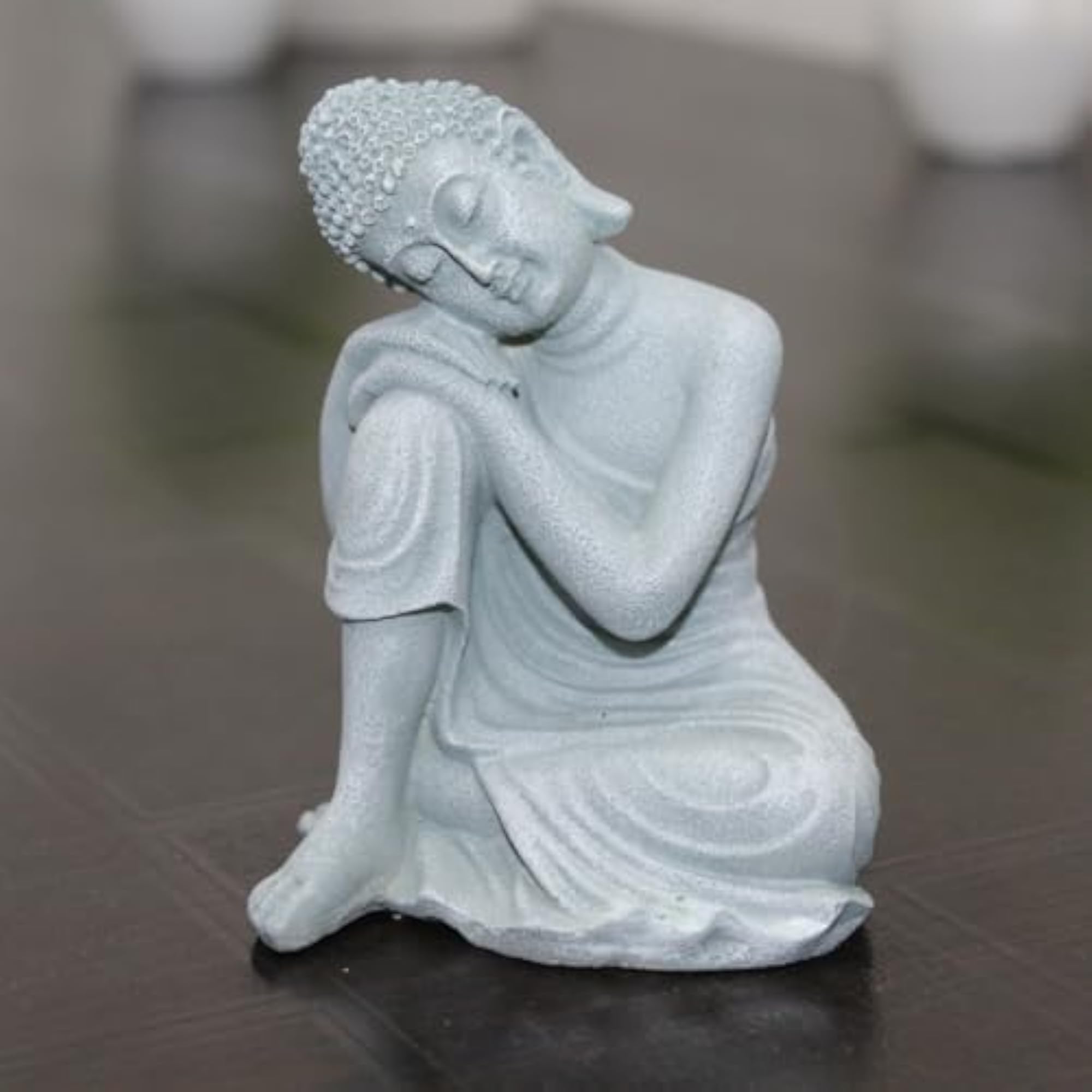 Thinking Buddha Premium Handcrafted Polymarble Meditation Statue