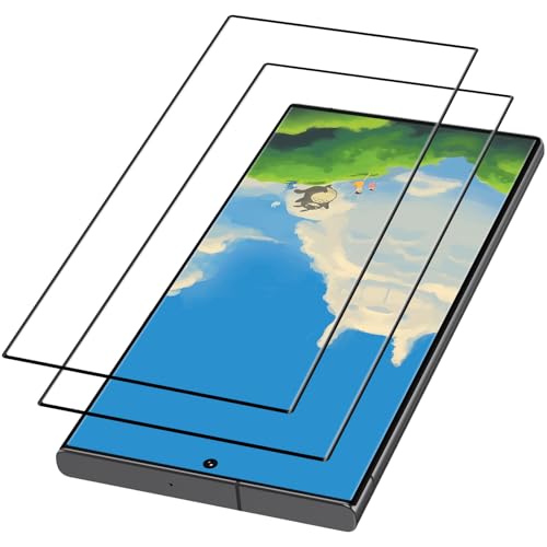2 Piezas Protector Pantalla para Samsung Galaxy S22 Ultra, protector de pantalla, Sin Burbujas, Antiarañazos, Dureza 9H, cristal para