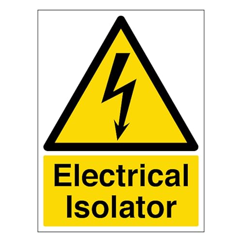Panneau V Safety de sécurité électrique vertical en plastique rigide 300 x 400 mm