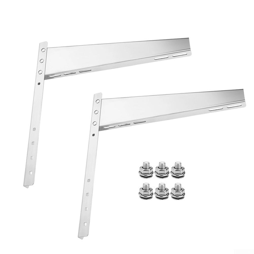 Soporte de aire acondicionado de acero inoxidable, soporte de unidad exterior 304, trípode grueso 1.5P para instalación de unidad de CA
