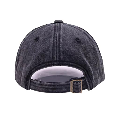 Gorra de béisbol de algodón lavado con bordado ajustable miniatura 3