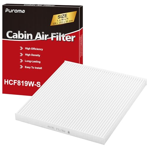 Puroma Cabin Air Filter Replacement for CF11819 Hyundai Azera Santa Fe Sonata Chevrolet Captiva Sport Equinox GMC Terrain Kia Cadenza Optima Sedona Saturn Vue