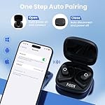 Ear Buds Open Ear Headphones Wireless Earbuds 80Hrs Playtime Bluetooth Ear Buds with Earhooks Bluetooth 5.4 Touch Control Air Conduction Sport Headsets IPX7 Waterproof Earphones for Running (A-Black) - Image 5