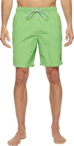 Image of Nautica Men's Solid Quick Dry Classic Logo Swim Trunk