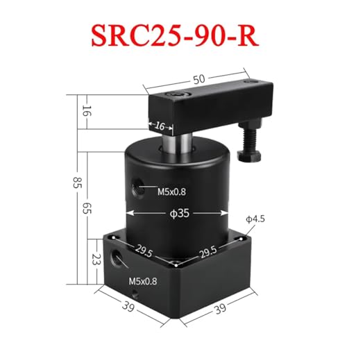 Cylindre de serrage rotatif 90 degrés SRC25 pour automatisme industriel